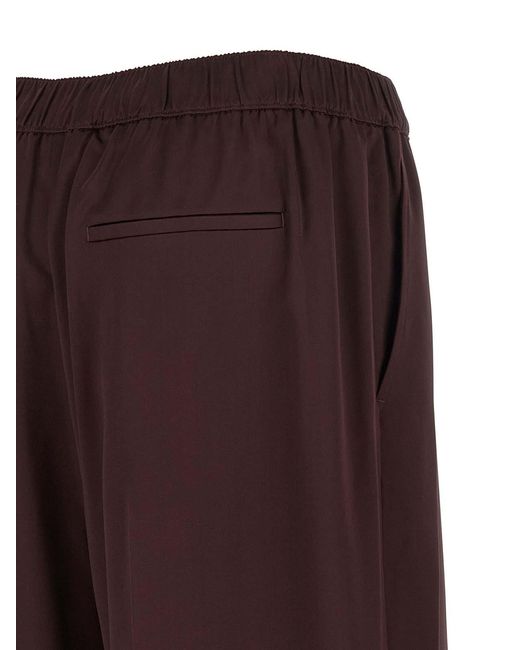 Tory Burch Purple Shiny Pants
