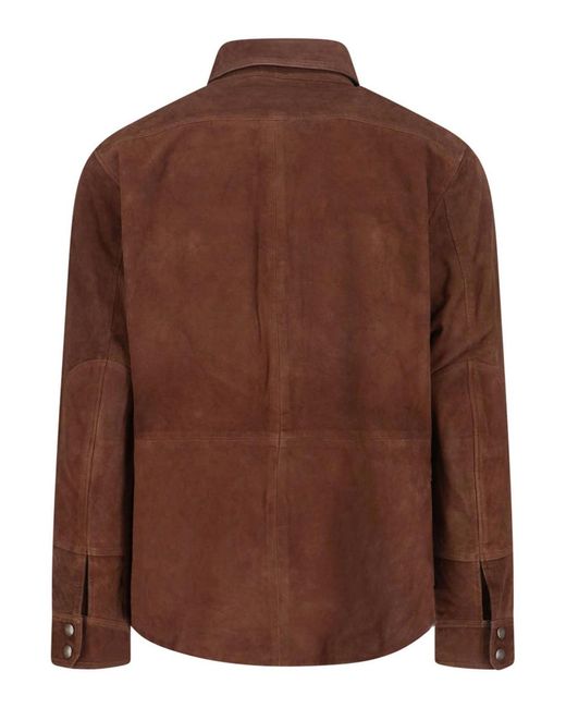 Polo Ralph Lauren Brown Reversible Suede Jacket for men