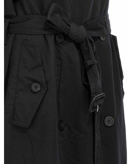 Balenciaga Black Stole Trench Coat