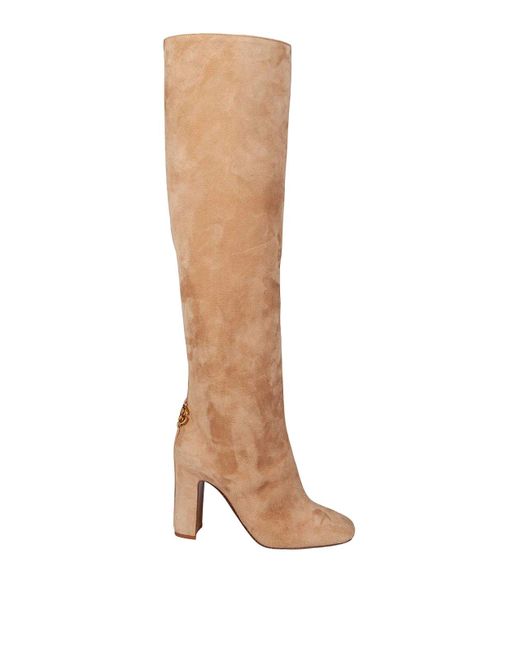 D&G Dolce & Gabbana Black Suede Button Boots main image 0