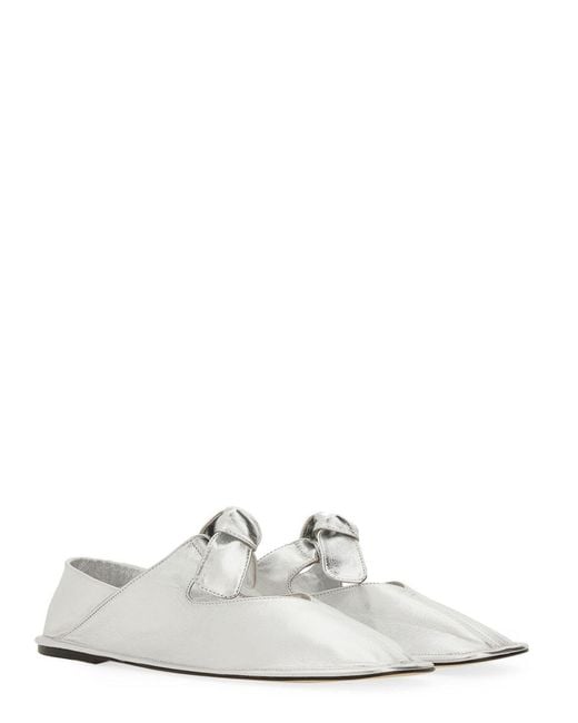 Hereu White Llasada Flat Shoes