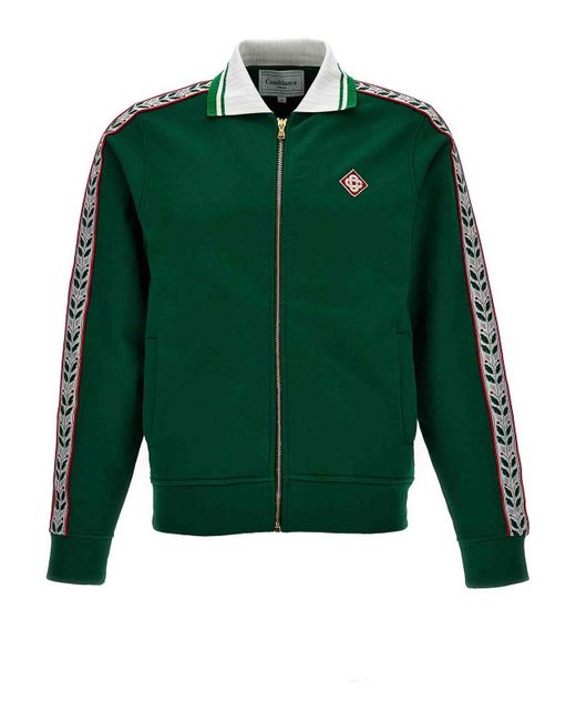 Casablancabrand Green Motosport Laurel Sweatshirt for men