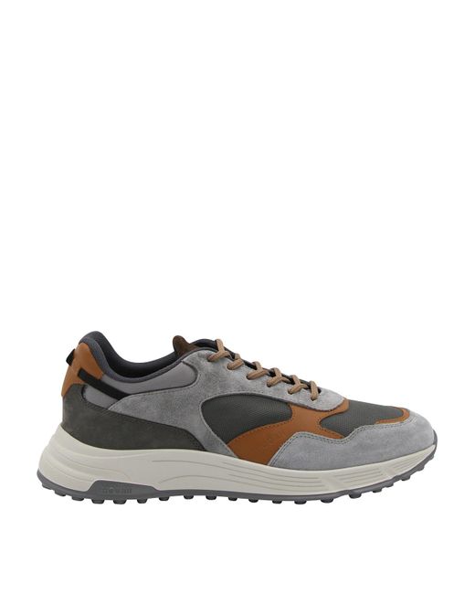 Hogan Brown And Blue Hyperlight Sneakers in Gray for Men | Lyst