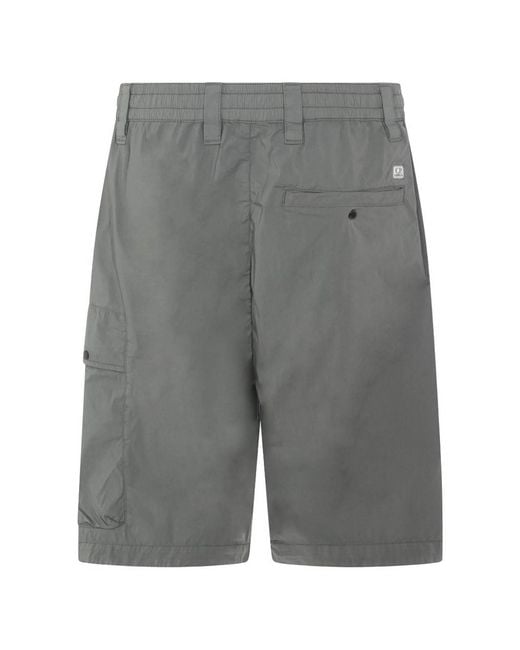 C P Company Gray Cargo Shorts for men