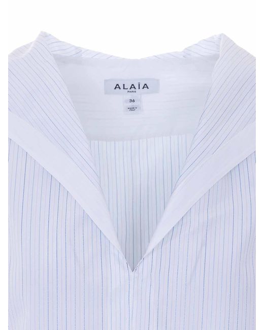 Alaïa White Hooded Shirt