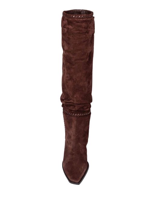 Jimmy Choo Brown Suede Knee-High Boot