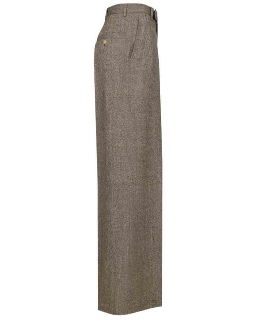 Rick Owens Brown Leg Trousers