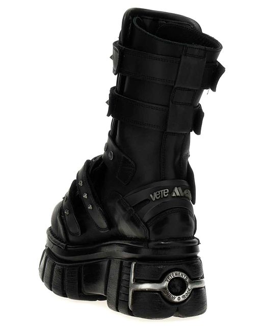 Vetements Black Gamer Boots