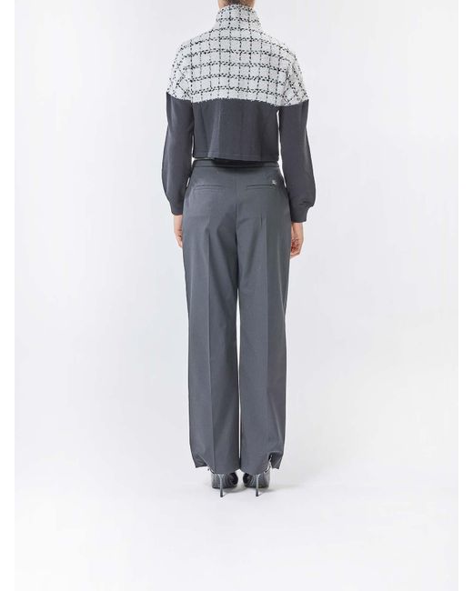 Karl Lagerfeld Blue Boucl Mix Jacket