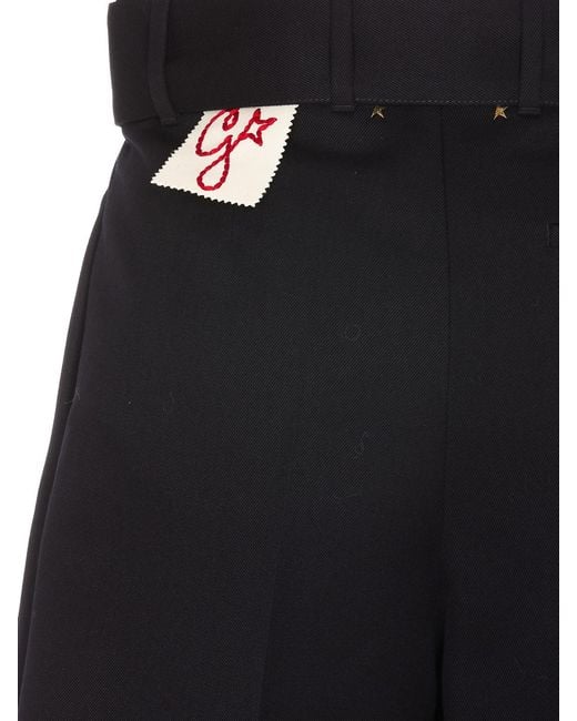 Golden Goose Deluxe Brand Black Demetra Belted Shorts