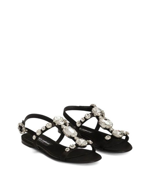 Dolce & Gabbana White Dolce &Amp Gabbana Line Jewel Sandal