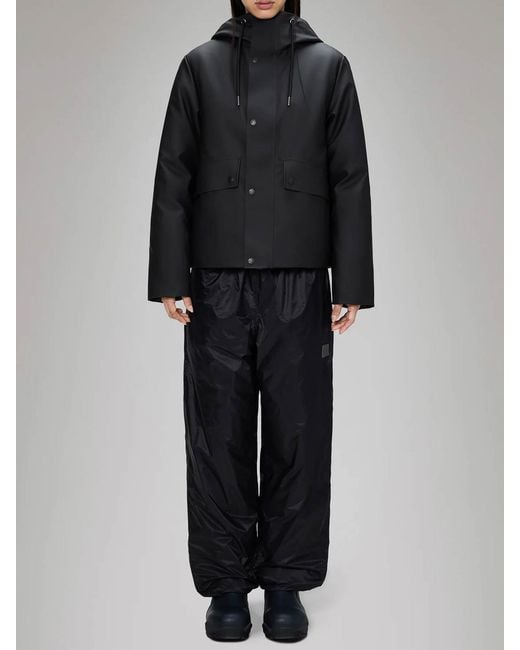 Rains Black Parka