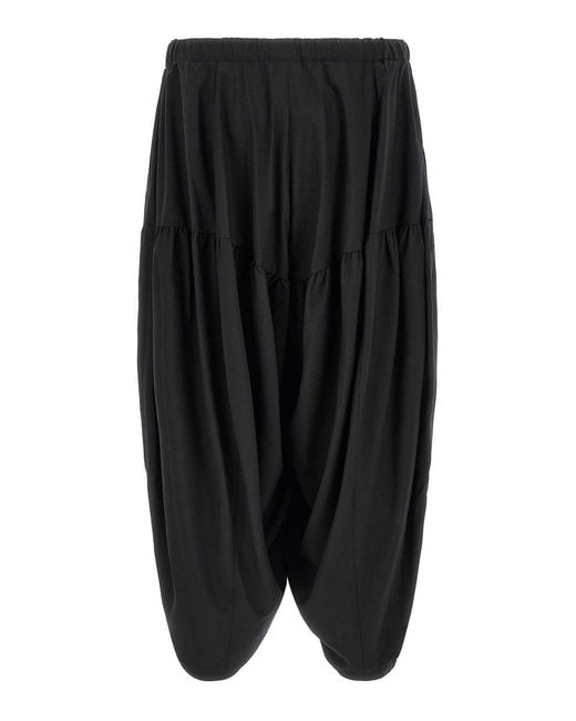 Comme des Garçons Black Barrel Leg Pants for men