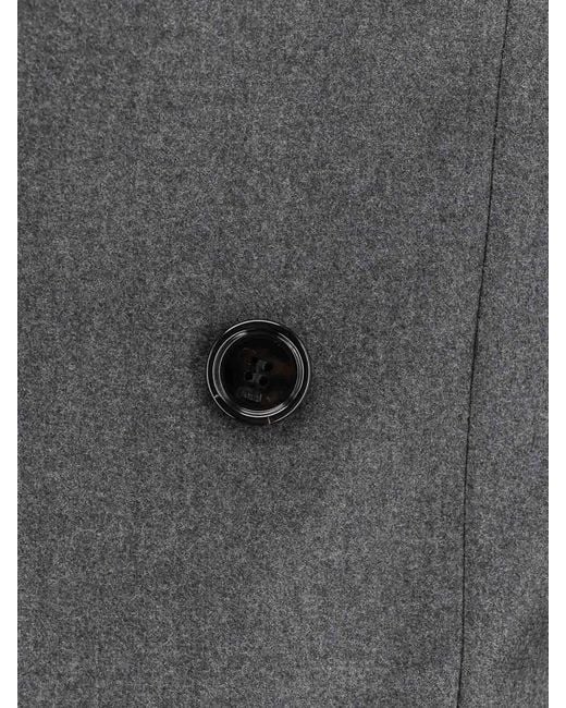 AMI Black Double-Breasted Blazer for men