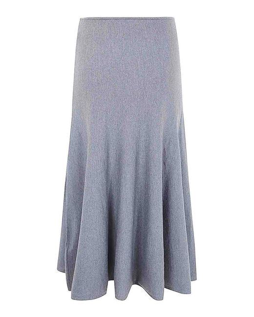Khaite Blue Midi Skirts