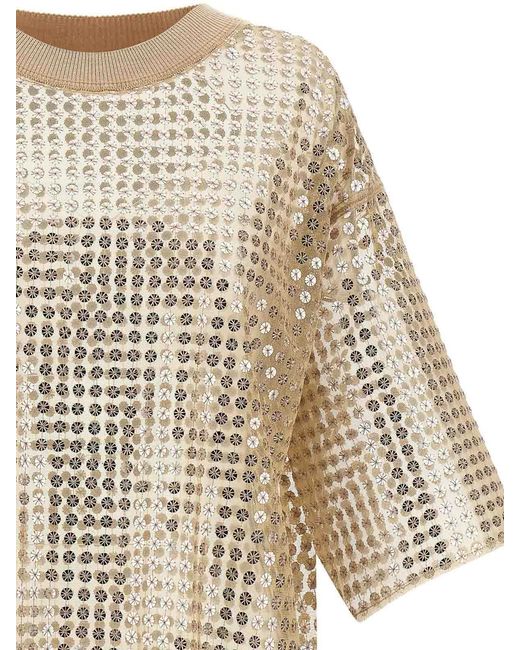 Fabiana Filippi Natural Polyester Short Dress
