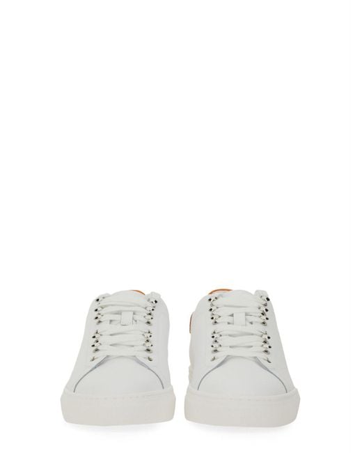 Moschino White Leather Sneaker for men