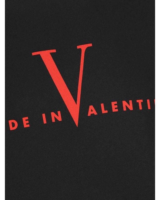 Valentino Garavani Black Cotton Crewneck Sweatshirt for men