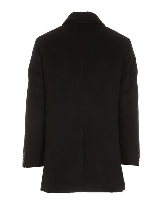 Moorer Black Tech Fabric Padded Coat for men