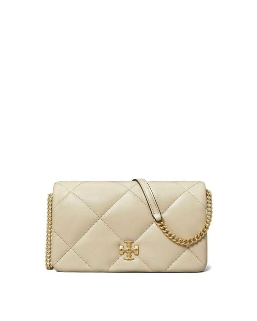 Tory Burch Natural Kira Chain Wallet