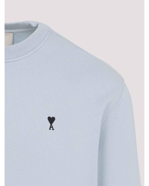 AMI Blue De Coeur Sweatshirt for men