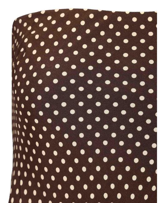Matteau Brown Bias Column Dress