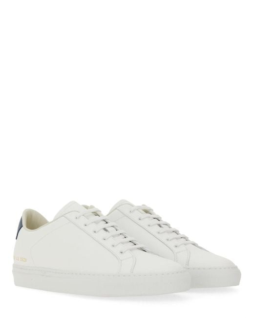 Common Projects White Retro Classic Sneaker for men