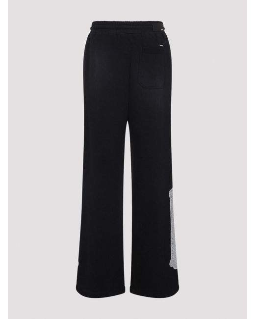 Amiri Black Bones Oversized Sweatpants for men