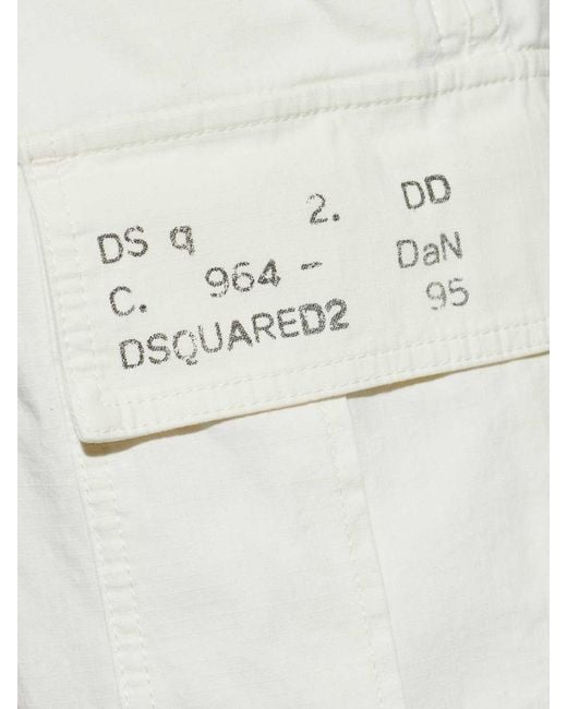 DSquared² White Shorts for men