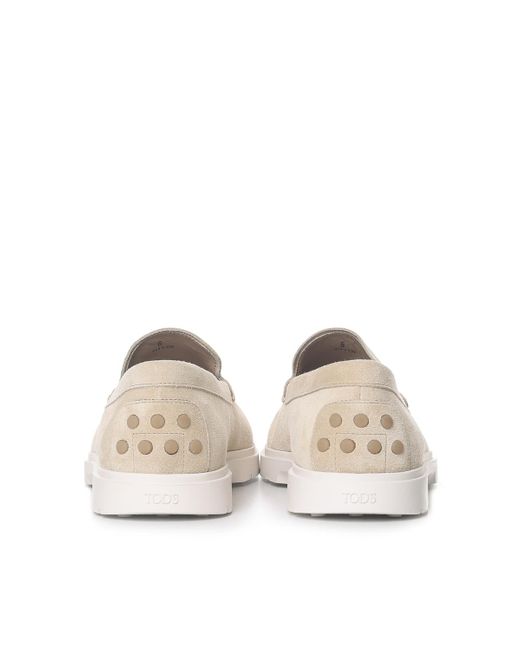 Tod's White Flat Shoes for men