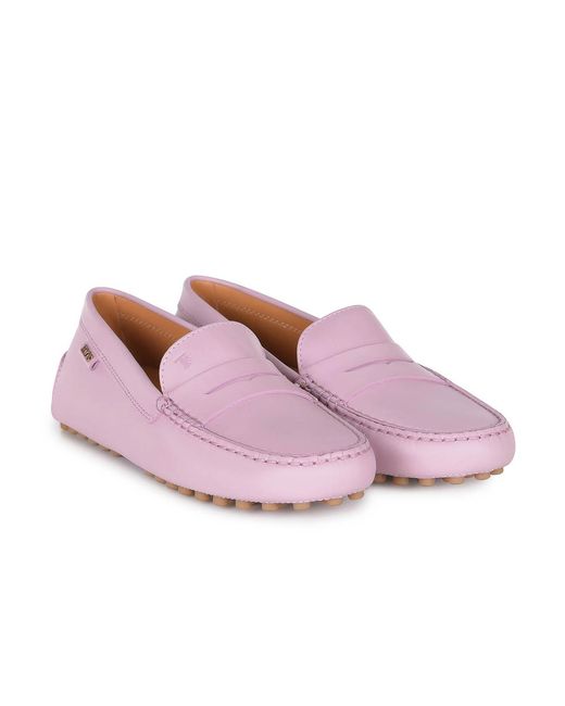 Tod's Pink Tods Loafer Made Of Leaher