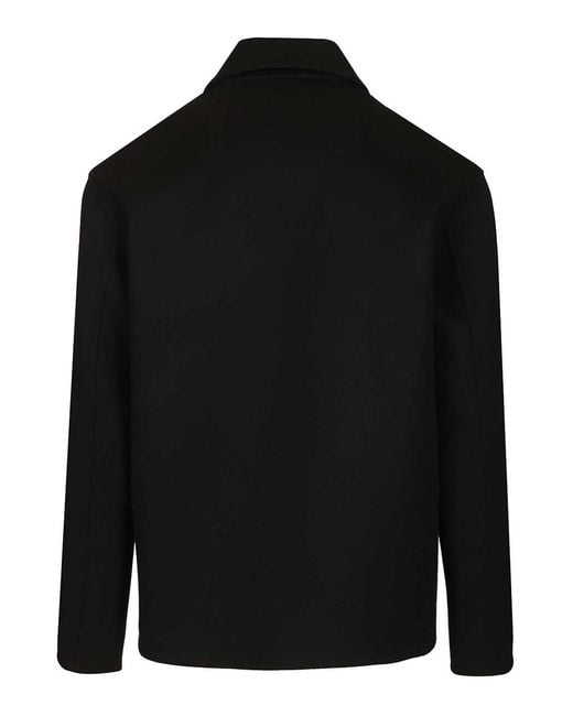 Loewe Black Wool And Cashmere Workwear Jacket for men