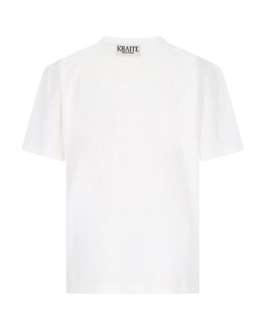 Khaite White T-Shirt Logo