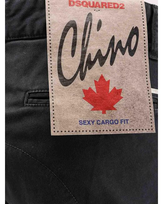 DSquared² Black Pantaloni Sexy Cargo Pant for men