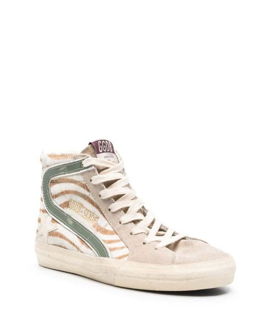 Golden Goose Deluxe Brand Natural Slide Classic Leather Sneakers