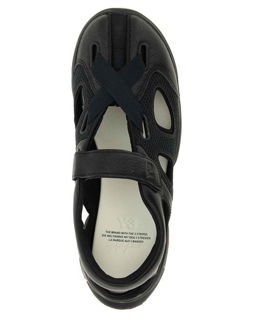Y-3 Black Gsg9 Sandals
