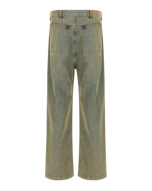 Entire studios Green Gem Surface Wave Jeans