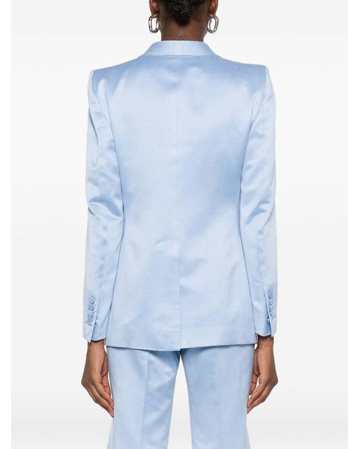 Tom Ford Blue Breasted Blazer