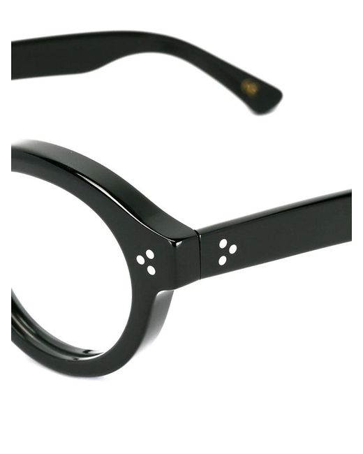 Lesca Lunetier Black Glasses for men
