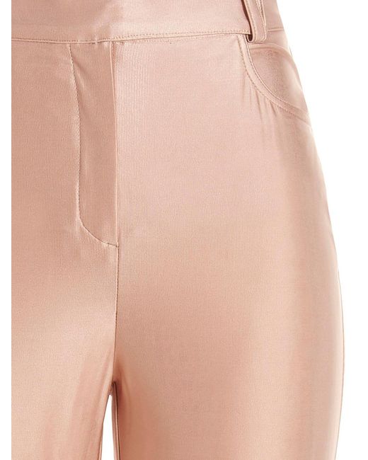 Alexandre Vauthier White Shiny Stretch Pants