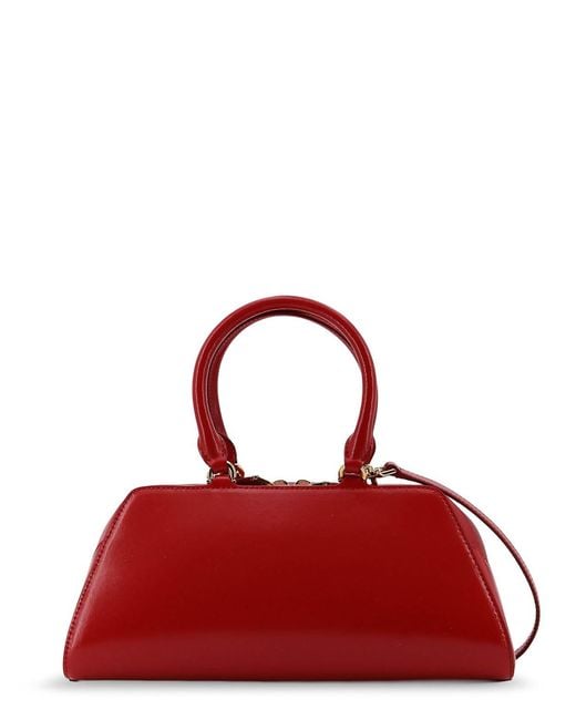 Givenchy Red Antigona East West Small Leather Shoulder Bag