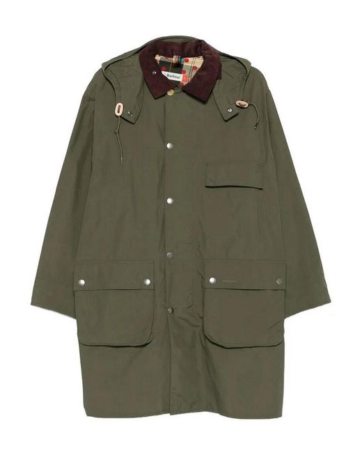 Barbour Green Ba X Paulsmith Casual Parka 261Mca for men