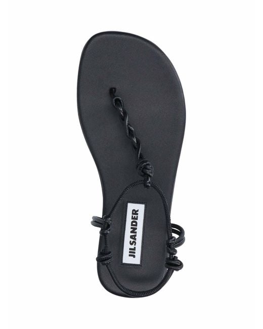 Jil Sander Black Tangle Sandals