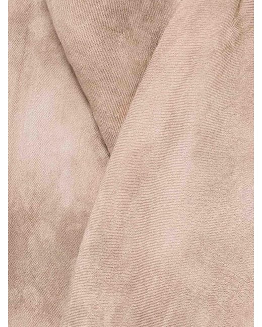 Avant Toi Natural Austen Faded Effect Light Wool Scarf 100X200 for men