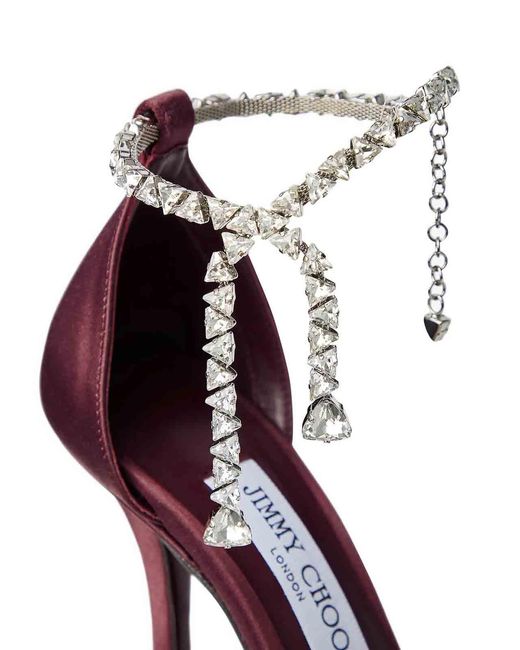 Jimmy Choo Purple Stevie 100 Sat