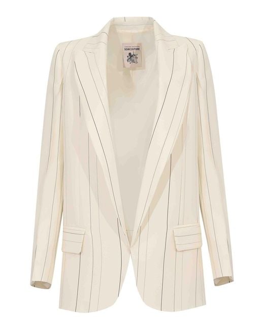 Semicouture White Candid Jacket