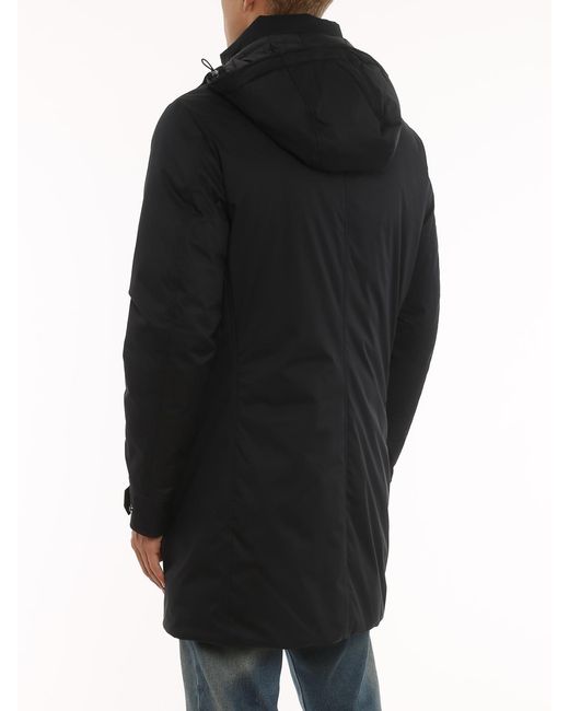 Moorer Black Vermont Padded Coat for men