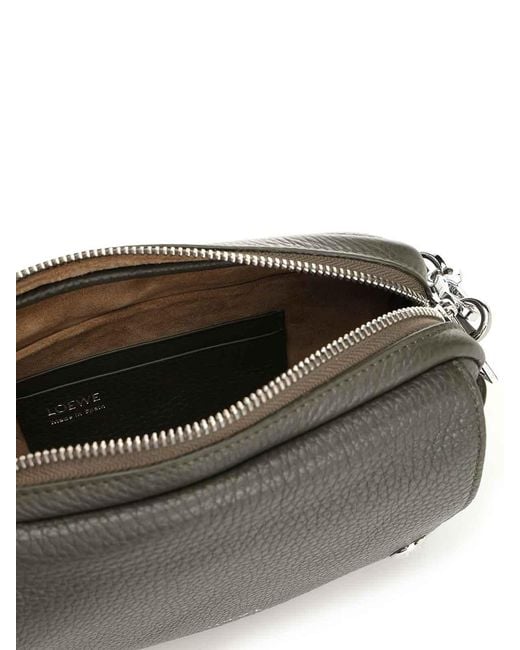 Loewe Gray Messenger Pebble Bag for men