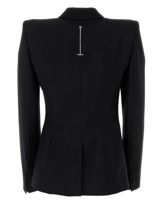 Alexander McQueen Black Double-Breasted Jacket