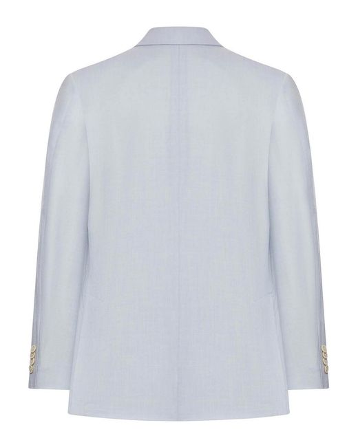 Lardini Blue Single-Breasted Tailored Blazer for men